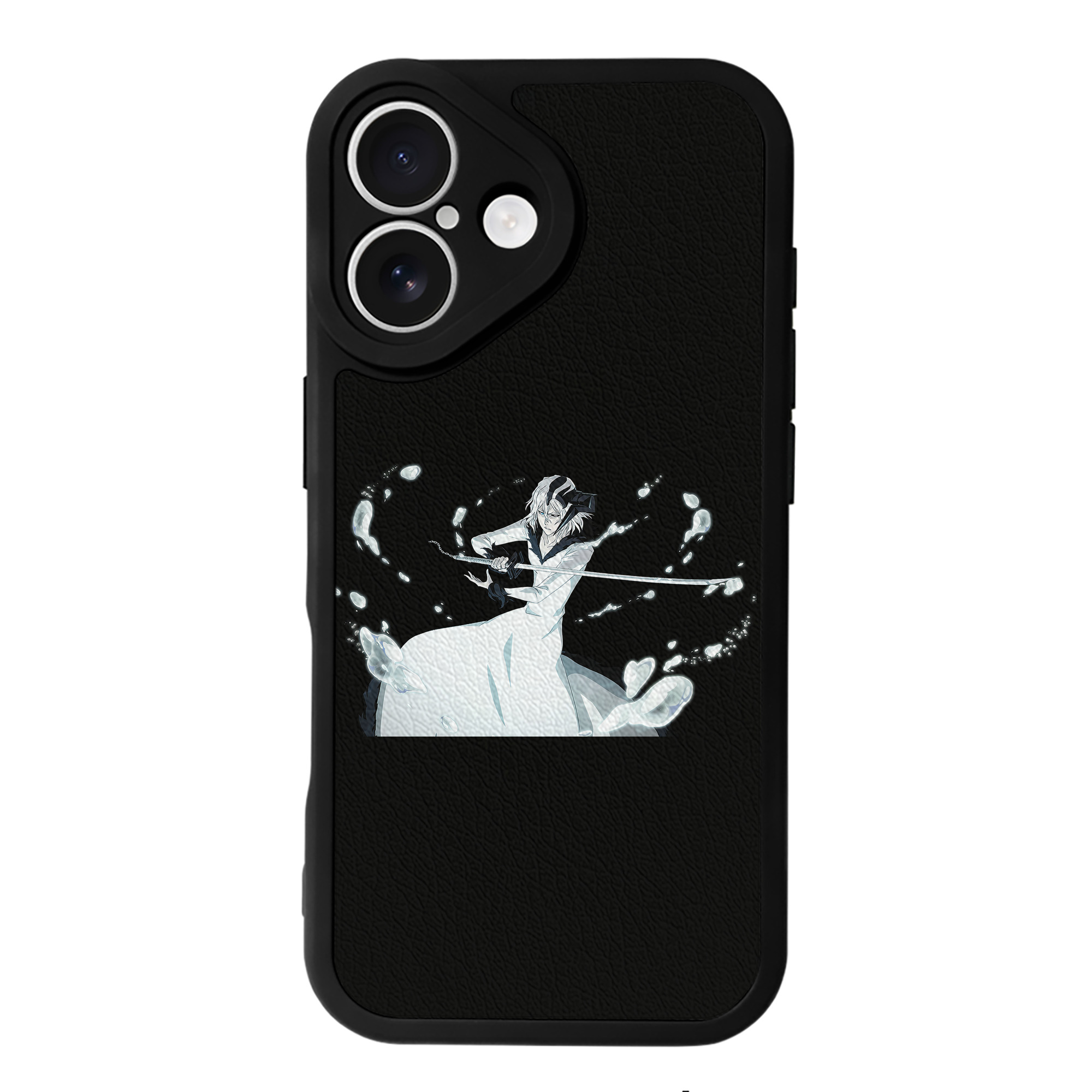 ブリーチ 黒崎一護（くろさき いちご）BLEACH Kurosaki Ichigo 【iPhone 16シリーズ対応】シリコンスマホケース（レザー調） 材質：シリコン